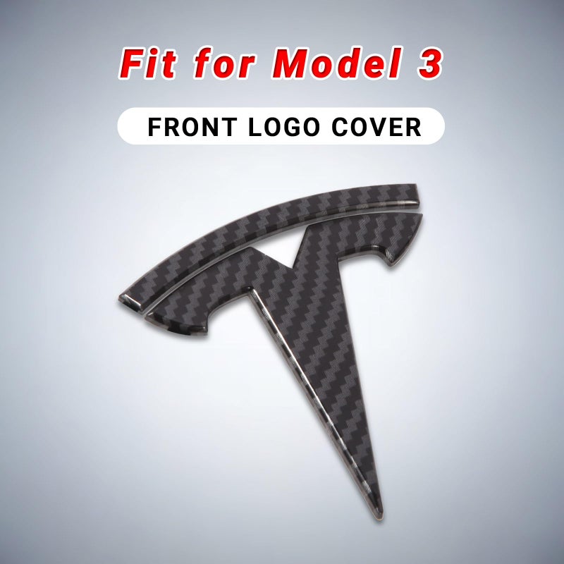 Nanaholy Emblem Accessories for Tesla Model 3 Logo Sticker Model 3 Decals (Red) - Image 2